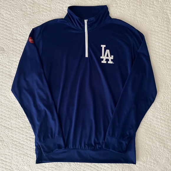 Los Angeles Dodgers Quarter Zip Pullover Top Coca Cola Stadium Promo XL - Picture 8 of 8